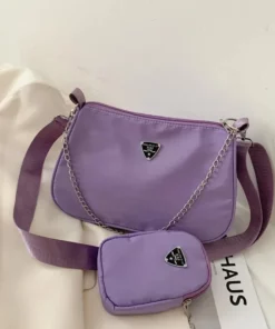 Nylon Crossbody Bag For Women Fashion Portable Casual Underarm Bag Students Cross Body Bag